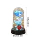 thumbnail image 3 of Adorno de rosa con forma de corazón de osito de peluche y flor preservada para San Valentín, y luz nocturna decorativa ambiental., 3 of 6