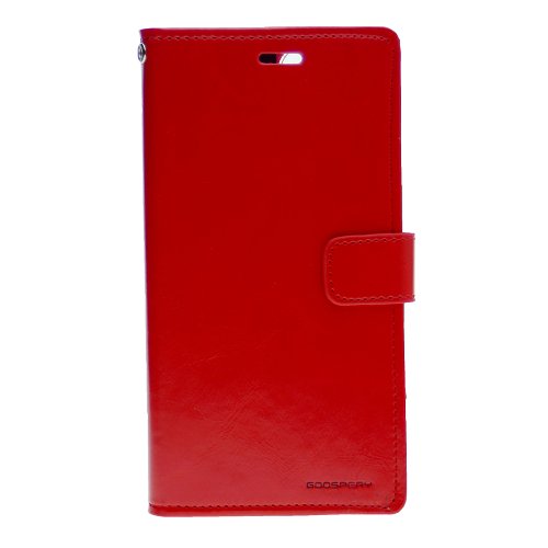 Goospery Bluemoon Card Holder w/Clip Leather Folio Wallet Flip Case For iPhone 11 Pro Max(6.5"), Red