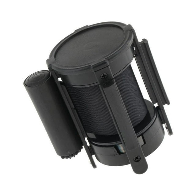 Dalazy Barrière de Queue Rétractable Robuste pour Contrôle de Foule Sécurisé Noir 3 Mètres 1ensemble