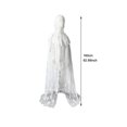 thumbnail image 2 of Yvsxxv 1Pc White Lace Bridal Hooded Cloak Wedding Shawl Veil for Bride Special Occasions, 2 of 7