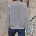 thumbnail image 5 of LUVDA Jackets for Women Waffle Knit Full Zip Long Sleeve Casual Lightweight Coats with Ribbed Trim for Fall Winter Outerwear, 5 of 8