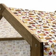 thumbnail image 5 of Harvest Pet House, Cartoon Fall Composition Nuts Maple Leaves Owls Roosters Pumpkins, Outdoor & Indoor Portable Dog Kennel with Pillow and Cover, 5 Sizes, Orange Red Brown, by Ambesonne, 5 of 5