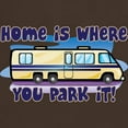 thumbnail image 3 of CafePress - HOME IS WHERE YOU PARK IT! Dark T Shirt - Men's Classic Graphic Cotton T-Shirt, 3 of 4