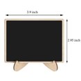 thumbnail image 4 of Mini pizarra de madera con forma de rectángulo, tablero de boda, decoración de mesa, mensaje, aviso, pizarra pequeña 10 Piezas Advancent JJ14908-00, 4 of 6