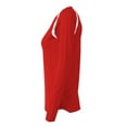 thumbnail image 3 of A4 Ace Long Sleeve Volleyball Jersey For Women in Scarlet/White | NW3020, 3 of 3