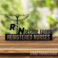 thumbnail image 4 of Craftnamesign Custom Wooden Registered Nurses Desk Name Plate, Nurse Metal Nameplate for desk, 4 of 5