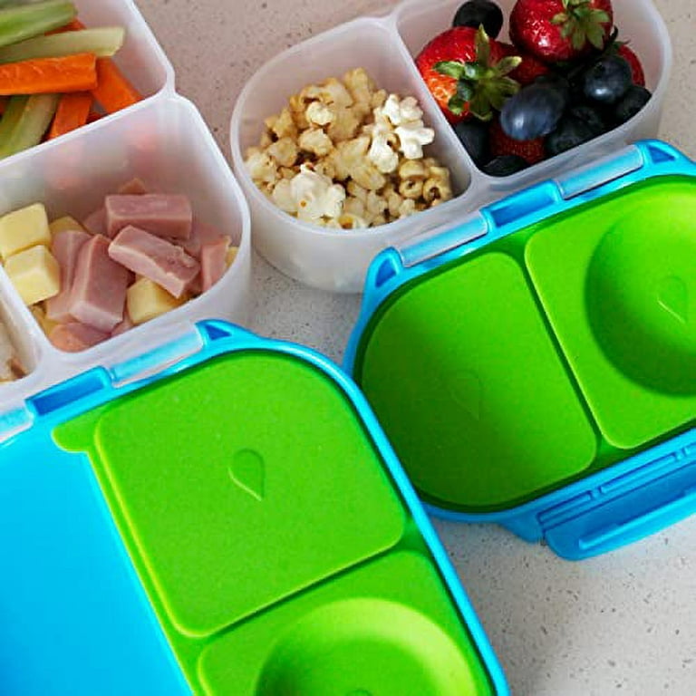 b.box Snackbox, Snack Container Storage for Kids, Leak-proof for Healthy  Snacks, Divided Portion Food Container, Perfect Addition for School Lunch,  Dishwasher Safe, Strawberry Shake 