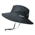thumbnail image 2 of Nnhblu Bucket Hat Savings Clearance Womens Hats Adult Women Solid Sunshade Hat Fisherman's Hat Basin Hat Outdoor Bucket Hat Black, 2 of 2