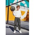 thumbnail image 6 of Arshiner Boys Casual Pants Elastic Waist Drawstring Kids Pants Youth Tapered Sweatpants Zipper Pockets, 6 of 6