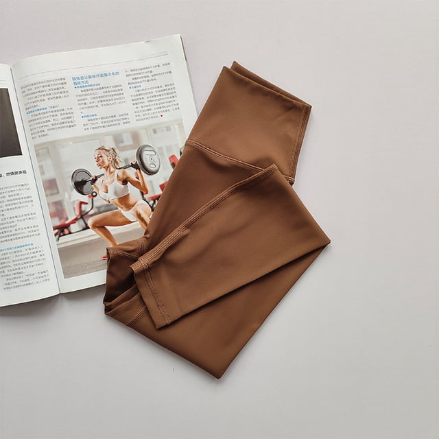 Pantalones de yoga de cintura alta para mujer, ajustados, de secado rápido, con realce de cadera y mallas deportivas de hilo alto