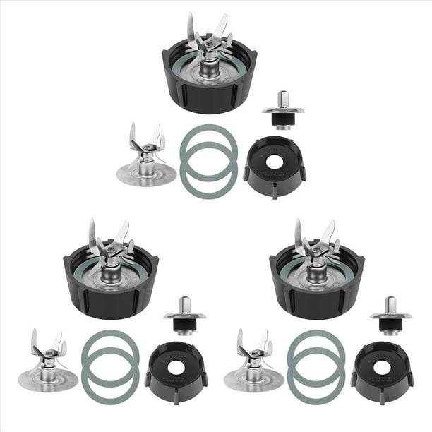 3X Cuchilla de FusióN de 6 Puntos 4980 y 4902 Piezas de Repuesto para la Parte Inferior del Tarro de Licuadora Compatibles para Osterizer la Cuchilla de Licuadora
