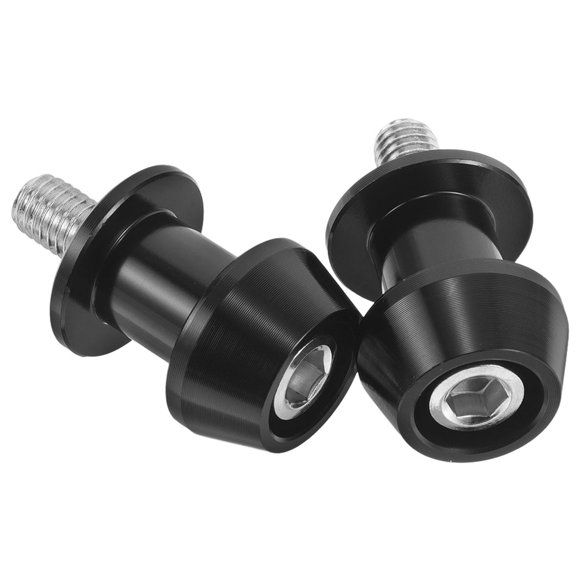 UPGRATOR 2Ud Tornillos Para Soporte De Oscilante De Motocicleta En Aluminio Negro