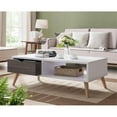 thumbnail image 6 of Furniture of America Paulson Wood 1-Drawer Coffee Table in White and Dark Gray, 6 of 9