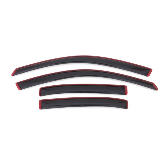 Auto Ventshade Rainguard 194362 Ventvisor; Aerodynamic Design; In-Channel; Smoke; Acrylic; Set of 4