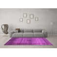 thumbnail image 3 of Ahgly Company Indoor Round Abstract Purple Modern Area Rugs, 8' Round, 3 of 4