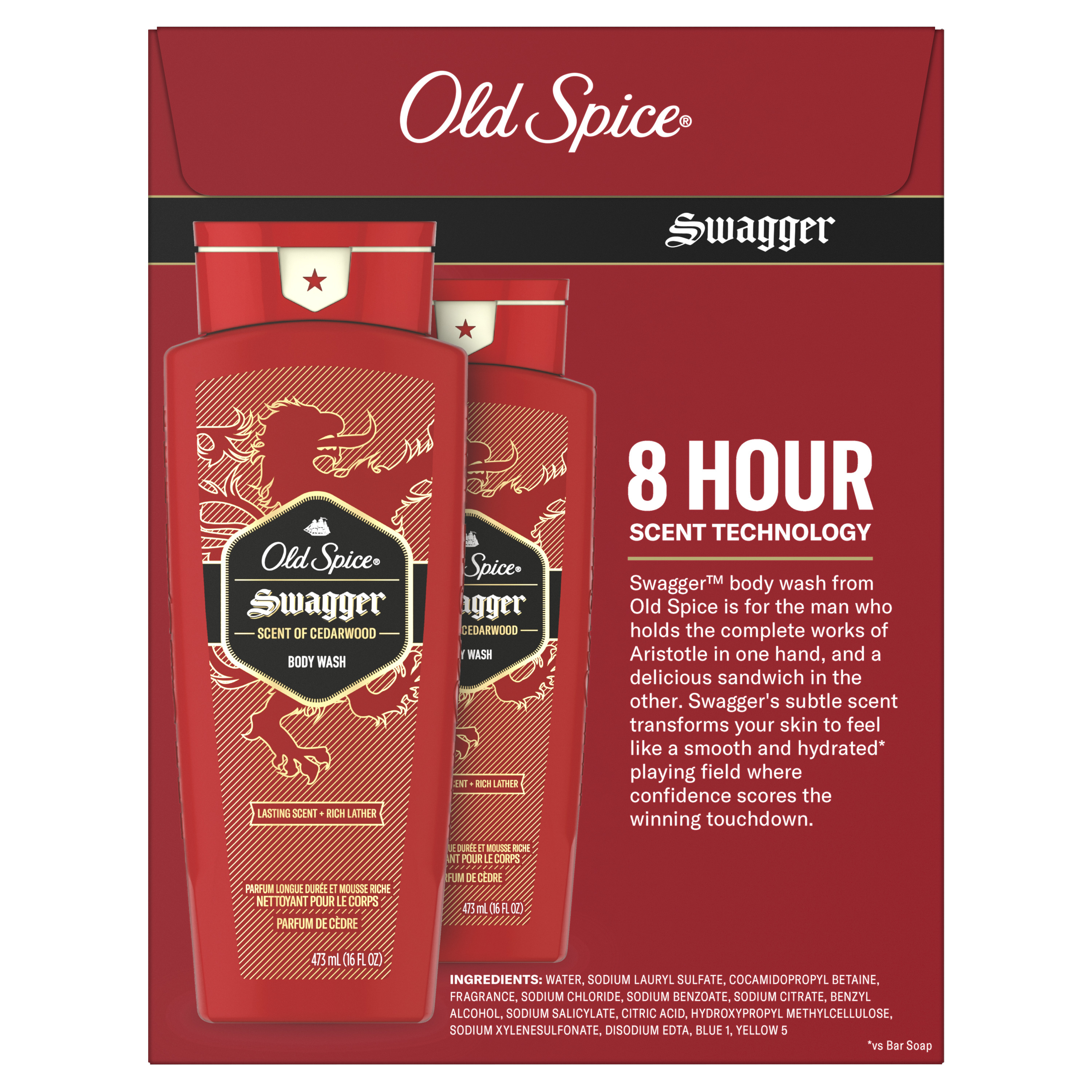 Old Spice Swagger Body Wash, 16 fl oz each, Pack of 2 - image 2 of 10