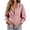 Hot Pink, variant on GZMOALH Women's Striped Button Down Long Sleeve Shirt with Back Tie and Shaped Waist