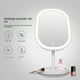 thumbnail image 5 of Espejo de tocador para maquillaje con luz LED, recargable, espejo cosmético iluminado inalámbrico, con 3 ajustes de luz regulables,, 5 of 5