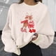 thumbnail image 1 of Pntutb Navidad moda mujer Casual manga larga impreso señoras sudaderas cortas tops Pntutb Pntutb-3224, 1 of 4