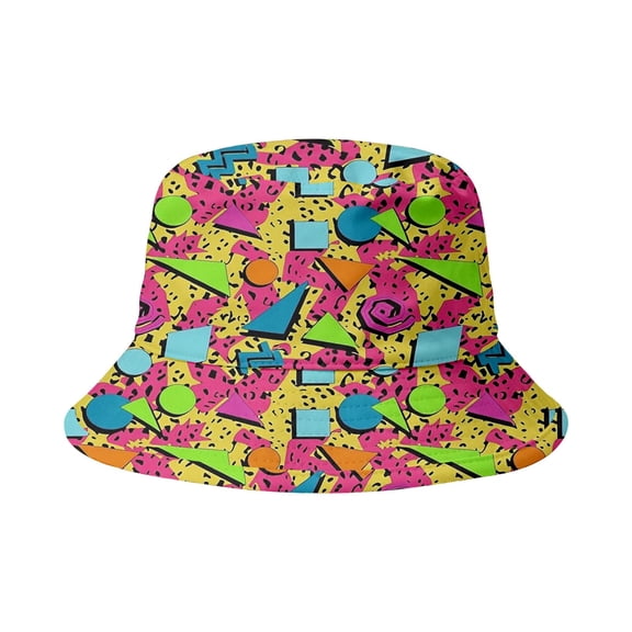 Retro Stylish Print Bucket Hat For Men Women Upf 50 Graphic Summer Sun Hat Outdoor Streetwear Hiking Casual Hat