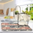 thumbnail image 5 of American Flag and Animals Dish Drying Mat 16x18 Absorbent Microfiber Draining Rack Pad for Kitchen Counter Sink, 5 of 8
