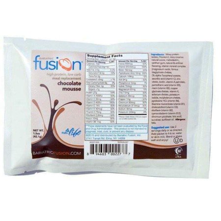 Bariatric Fusion Meal Replacement Single Serving Packet - Chocolate (The Best Meal Replacement Shakes Reviews)