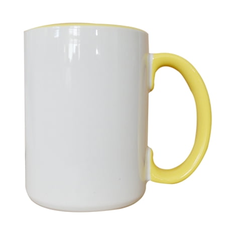 INTBUYING 36pcs 15oz Sublimation Blank Ceramic Mugs Blank Coated Porcelain Sublimation Mugs Coffee Tea Mugs