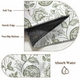 thumbnail image 6 of Boho Sage Green Floral Bathroom Mats 2x3 FT,Non Slip Small Kitchen Mat,Vintage Farmhouse Paisley Plant Washable Soft Backed Front Door Throw Rugs Non-Shedding Indoor Outdoor Doormat for Entryway Sink, 6 of 8