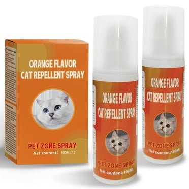 2*100ML Cat Deterrent Spray, Cat Repellent Spray Indoor, Cat Urination Deterrent Keep Cats Away, Cat Scratch Deterrent Training Aid for Furniture, Sofas, Rugs, Curtain