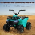 thumbnail image 5 of Jojoka 12V Kids ATV Ride On Car, Battery Powered Electric Ride On Toys for Toddlers with LED Lights, Music, High/Low Speeds, Treaded Tires, for 3-6 Years Old Boys & Girls, Green, 5 of 7