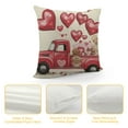 thumbnail image 4 of Nawypu Valentines Day Pillow Covers Love Heart Truck Red Valentine Pillows Decorative Throw Pillows Valentines Day Decor for Sofa Couch Home Valentine's Day Decorations, 4 of 5