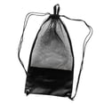 thumbnail image 1 of Bolsa de Equipo de Malla para , Bucear, Bucear, Playa, ejercicio de Gimnasia con Cierre de Cordón, Correa para El Hombro: Elección de Color Negro, 1 of 8