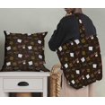 thumbnail image 5 of Soimoi Brown Rayon Fabric Heart & Love Text Print Fabric by Yard 56 Inch Wide, 5 of 5