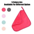 thumbnail image 7 of 4pcs Reusable Makeup Removal Cleaning Cloth Washable Makeup Remover Cleaning Towels Rose Red 8''x8'', 7 of 7