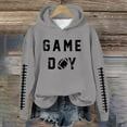 thumbnail image 2 of WEAIXIMIUNG Sweat à Capuche pour Femmes, Imprimé Football Baseball, Col Rond et Manches Longues, 2 of 4