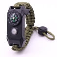 thumbnail image 1 of Fashion Men Outdoor LED Light Survival Umbrella Rope SOS Bracelet Emergency Rescue Bracelet Compass Sport Whistle Bracelets DMH, 1 of 6