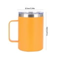 thumbnail image 3 of Stainless Steel Coffee Mug, Insulated Travel Mug, Thermal Coffee Cup with Lid for Hot and Cold Drinks, Portable Outdoor Mug with Comfortable Handle, Durable Double Layer Design, 3 of 7