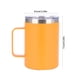 thumbnail image 3 of Taza de Café de Acero Inoxidable 304 con Tapa | Taza Térmica de Viaje con Aislamiento de Doble Pared | Vaso Portátil para Exteriores con Asa Cómoda para Bebidas Frías y Calientes | Resistente a Derra, 3 of 6