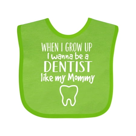 

Inktastic Future Dentist Like Mommy Boys or Girls Baby Bib
