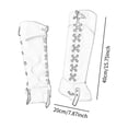 thumbnail image 7 of Pirate Boot Cover Steampunk Leg Guard Medieval Gaiters PU Leather Protective Design for Men Cosplay Parties, 7 of 7