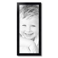 thumbnail image 2 of ArtToFrames 10" x 24" Satin Black Picture Frame, 10x24 inch Black Wood Poster Frame (WOM-1451), 2 of 8