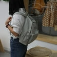 thumbnail image 2 of PENGXIANG Women Nylon Backpack Preppy Style School Students Solid Color Large Handbags, 2 of 8