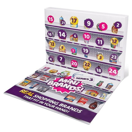 5 Surprise Mini Brands Series 3 Limited Edition 24-Surprise Pack Advent Calendar with 6 Exclusive Minis