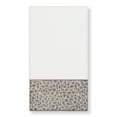 thumbnail image 2 of Authentic Hotel and Spa  Turkish Cotton Cheetah Jacquard Trim White 3-piece Towel Set, 2 of 4