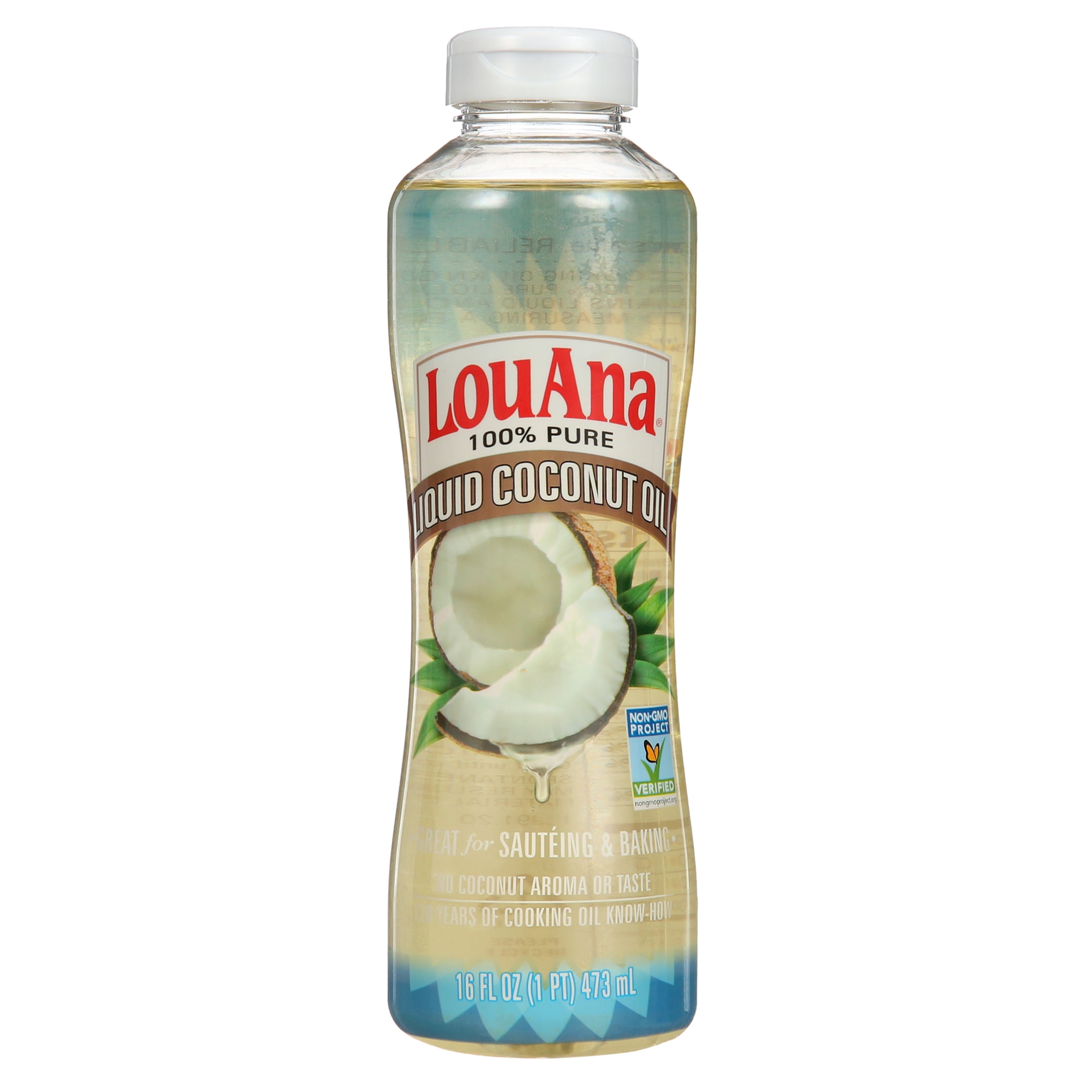 LouAna 100 Pure Liquid Coconut Oil, 16 fl oz