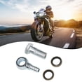 thumbnail image 3 of BUYISI 2Pcs/Set M12X1.25mm Motorcycle Refit Oil Cooler Fittings Plug 8mm Ball Head Adapter Car Cooling System Replacement, 3 of 9