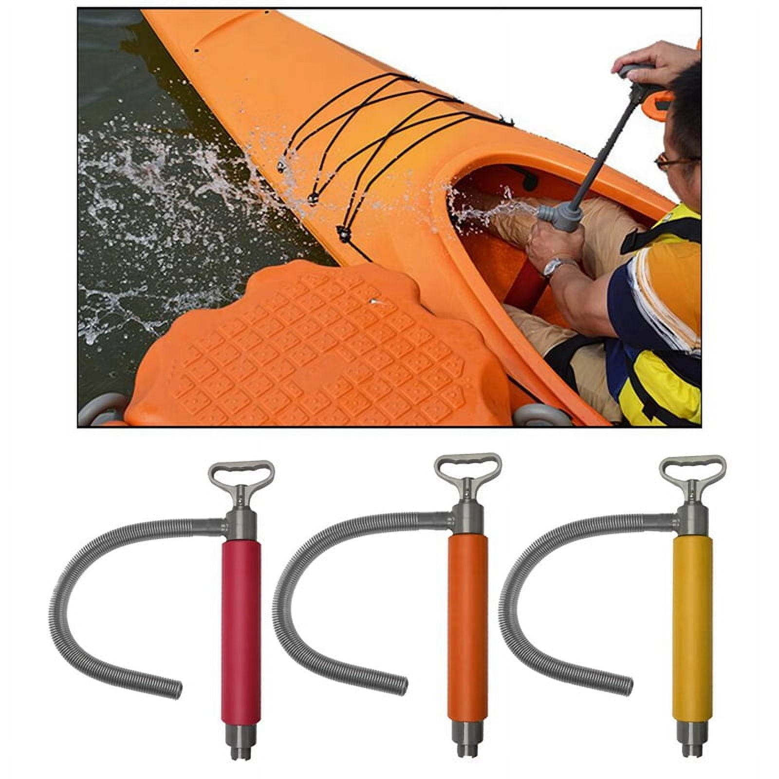 Marine Kayak Hand Bilge Pump 18 Inch Manual Hand Drainage Pumps for Kayaks Canoes and Boats Kayak Accessories Orange,1 * Kayak Hand Bildhe Pump,Orange
