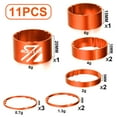 thumbnail image 3 of BUCKLOS 11PCS Headset Spacer Bike 1-1/8 Fork Stem Aluminum Carbon Fiber Washer - 20 15 10 5 3 2 mm Mountain Bikes Road Bicycle Threadless Ultralight Headset Spacers, fit MTB Road BMX Folding Bikes., 3 of 8