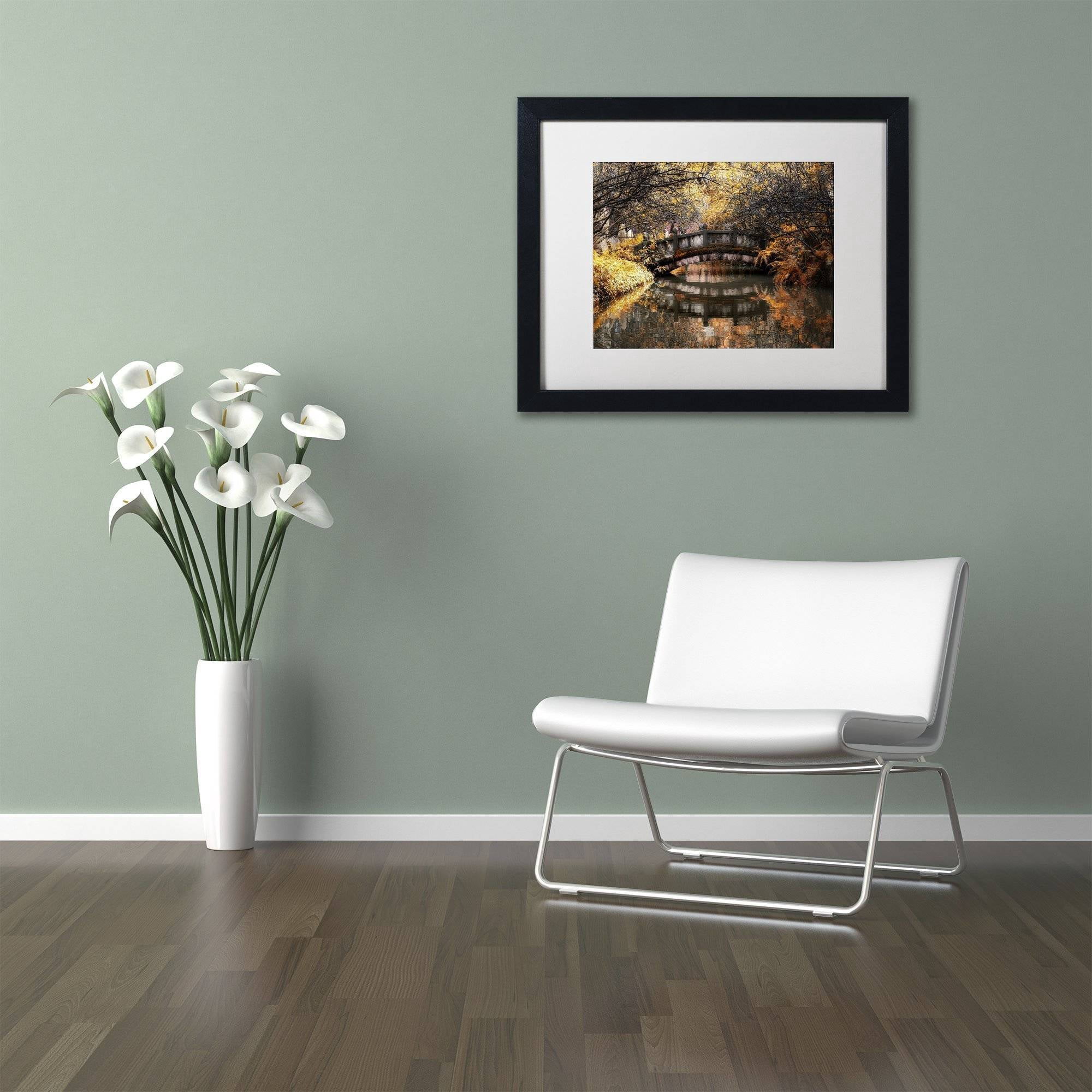 Trademark Fine Art "Dream Fall" Canvas Art by Philippe Hugonnard, White Matte, Black Frame