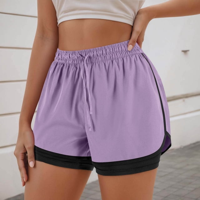 WILLBEST Pantalones Casuales para Mujer, Cómodos, Transpirables, Suaves, Elásticos, Cintura Elástica, Color Puro, Dos Capas para Uso Diario, Viajes, Primavera, Verano y Otoño. Extra Grande